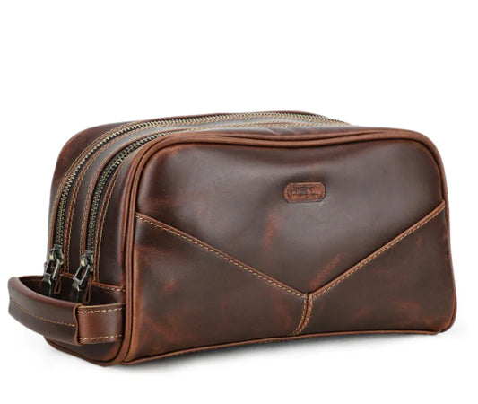 Leather Toiletry Bag
